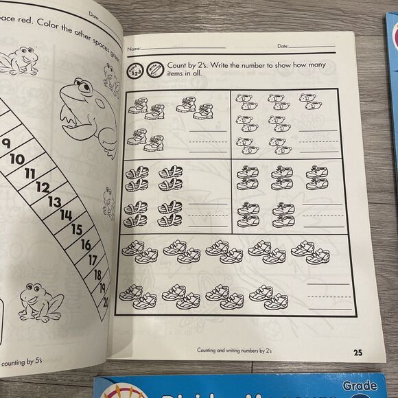 Children Workbooks Grade 1-3 Lot Of 4 Homeschooling Activities Educational - Picture 3 of 9